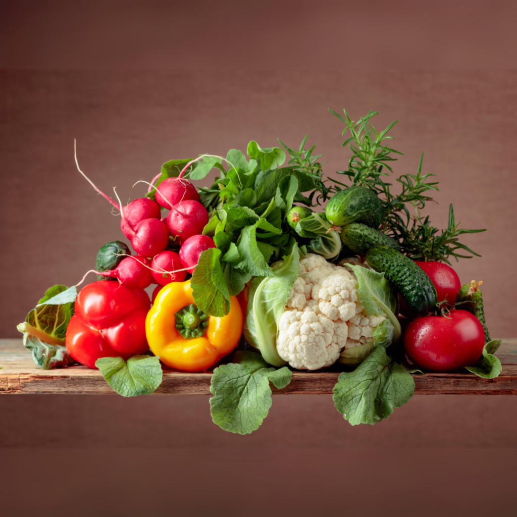 Plant-based foods - fresh vegetables
