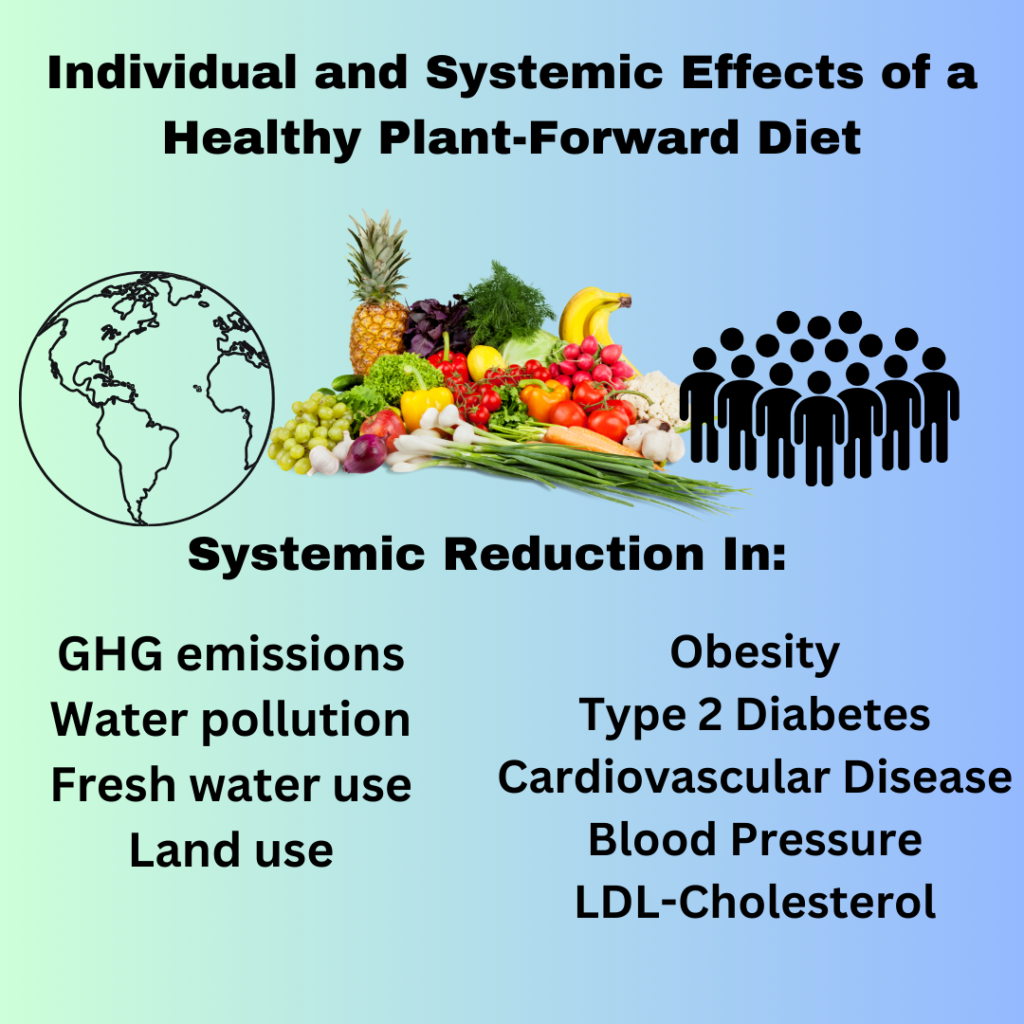 Individual and Systemic Effects of a Healthy Plant-Forward Diet
